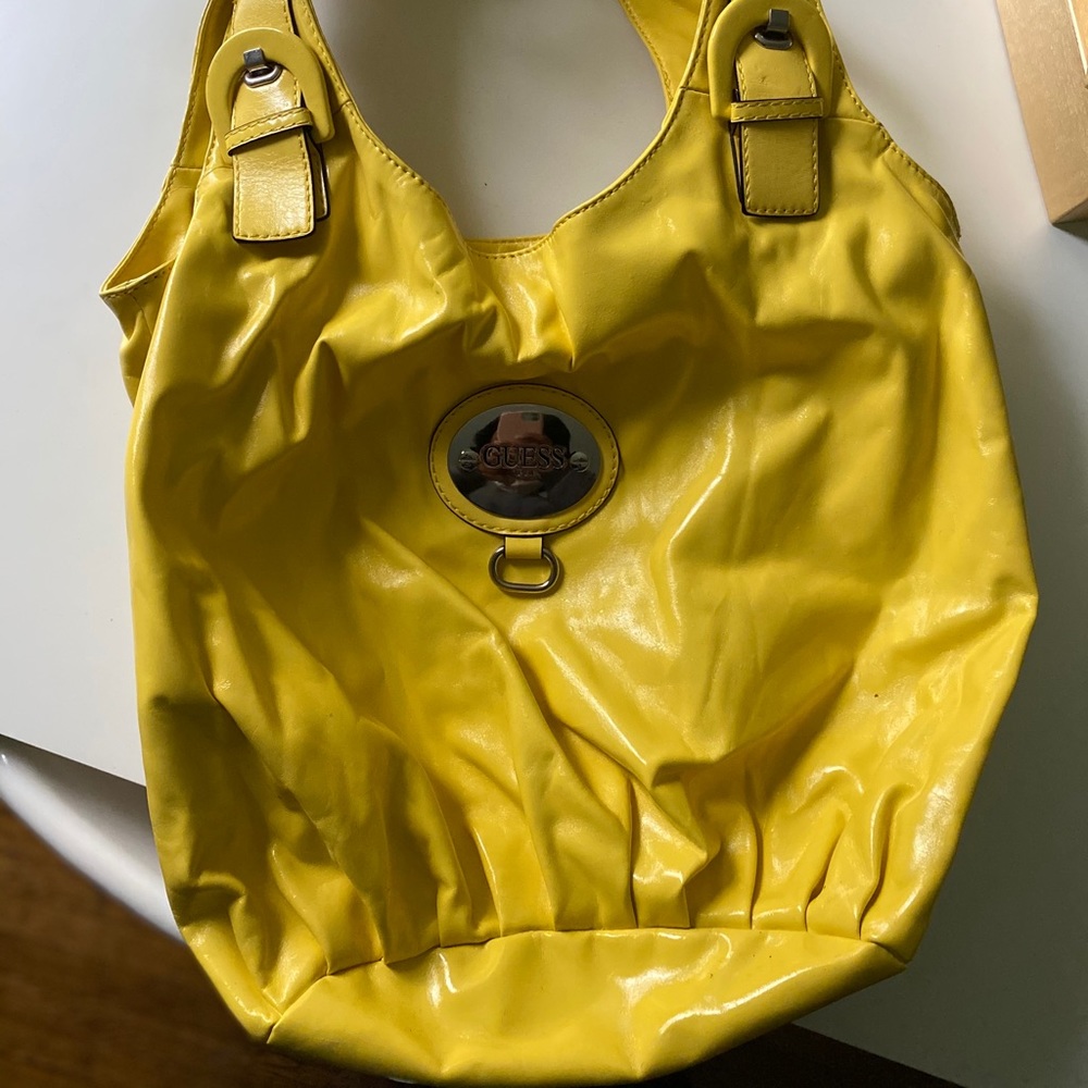 Yellow Guess Bag with Buckles